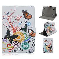 butterfly pattern high quality pu leather with stand case for 7 inch a ...