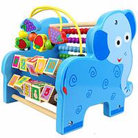 Building Blocks Educational Toy Toy Abacuses For Gift Building Blocks Leisure Hobby Elephant Wood 2 to 4 Years 5 to 7 Years Toys