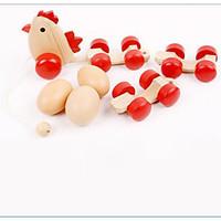 Building Blocks Educational Toy For Gift Building Blocks Leisure Hobby Chicken Wood 2 to 4 Years 5 to 7 Years Toys