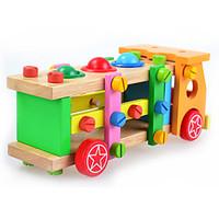 Building Blocks Educational Toy For Gift Building Blocks Car Wood 2 to 4 Years 5 to 7 Years Toys