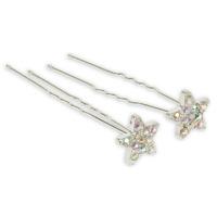 Bunheads Silver Star Hairpins