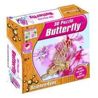 Butterfly 3d Puzzle + Book