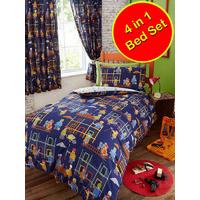 Building Site 4 in 1 Junior Bedding Bundle (Duvet + Pillow + Covers)