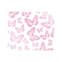 Butterfly White and Pink Wallpaper 10m