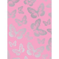 Butterfly Pink Wallpaper 10m