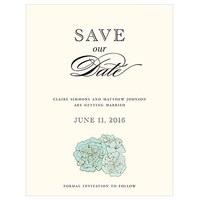 Burlap Chic Save The Date Card