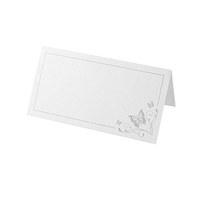 butterfly motif place card pack white