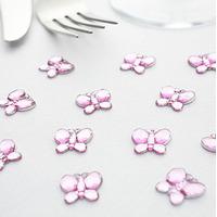 butterfly diamante table gems pack silver