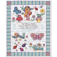 Bug In A Rug Birth Announcement Counted Cross Stitch Kit 260420
