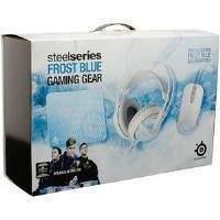 Bundle: SteelSeries Frost Blue Gaming Gear (Includes SteelSeries Siberia v2 Frost Blue Headset SteelSeries Sensei (RAW) Frost Blue Mouse and SteelSeri