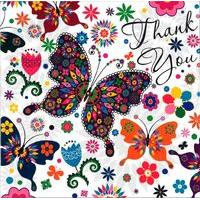 butterfly thank you card