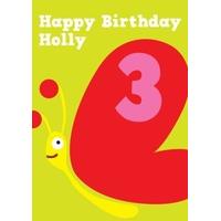 Butterfly 3rd | Third Birthday Card