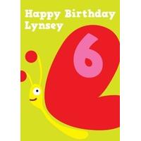 Butterfly 6th | Sixth Birthday Card