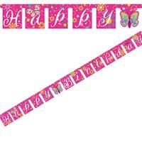 Butterfly Sparkle Jointed Party Banner