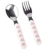 Bunnykins Pink Bunnies Spoon and Fork Set