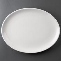 Bulk Buy Pack of 24 Athena Hotelware Oval Coupe Plates 305 x 241mm Pack of 24