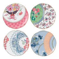 butterfly bloom plate 20cm set of 4