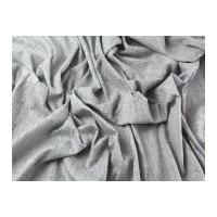 Burn Out Crinkle Poly Cotton Blend Dress Fabric Silver Grey