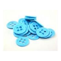 Button Shape Padded Felt Motifs 32mm Turquoise