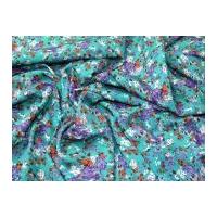 Busy Floral Print Microfibre Dress Fabric