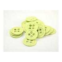 Button Shape Padded Felt Motifs 32mm Green