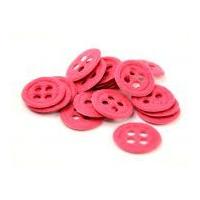 Button Shape Padded Felt Motifs 32mm Dark Pink