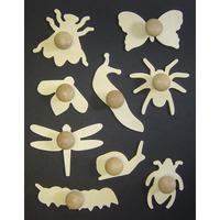 Bug Templates, Wooden (Set of 9) from Major Brushes
