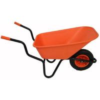 Bullbarrow Bronco Wheelbarrow Orange Solid