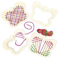 butterfly wooden weaving frame kits pack of 4