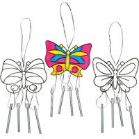 butterfly suncatcher windchimes pack of 15