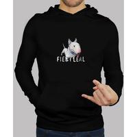 bullterrier hooded boy