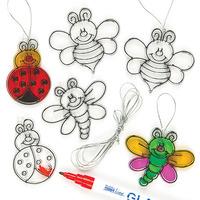 bug mini suncatcher decorations pack of 12