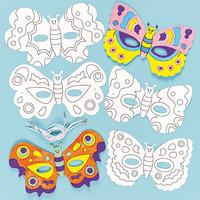 butterfly colour in masks pack of 24