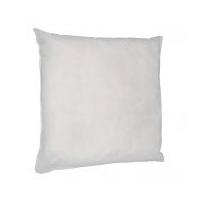 budget quality polyester square cushion pad white