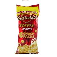 butterkist crunchy toffee popcorn 6 pack