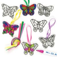 Butterfly Mini Suncatcher Decorations (Pack of 12)