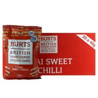 Burts Thai Sweet Chilli Potato Chips X20