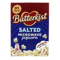 Butterkist Microwave Salted Popcorn 3 Pack