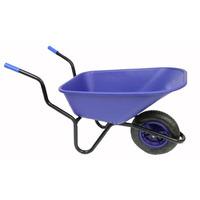 bullbarrow bronco wheelbarrow blue pneumatic