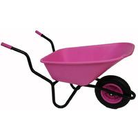 Bullbarrow Bronco Wheelbarrow Pink Solid