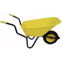 Bullbarrow Bronco Wheelbarrow Yellow Solid