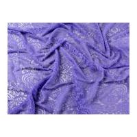 Burn Out Patterned Viscose Stretch Jersey Dress Fabric Hyacinth