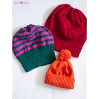 bundle of beanies in ewe so sporty merino 413