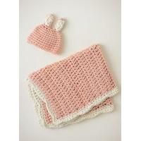 Bunny Hat and Blankie in Spud & Chloe Outer