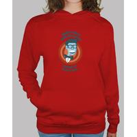 buddy holly wore glasses (hooded girl)