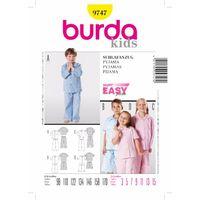 Burda Style Pattern 9747 Pyjamas 381257