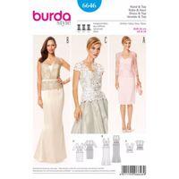 burda style pattern 6646 misses dress top skirt 380415