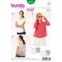 Burda Style Pattern 6631 Misses\' Shirt 380474