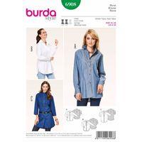 Burda Style Pattern 6908 Tops, Shirts, Blouses 380045