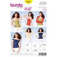 Burda Style Pattern 6925 Tops, Shirts, Blouses 380032